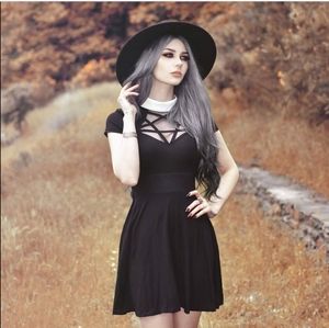 *SOLD**Hades Skater Dress Killstar
